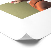 Mädchen mit Perlenohrring Poster (Ecke)