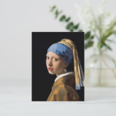 Mädchen mit Perlenohrring Postkarte (Stehend Vorderseite)