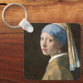 Mädchen mit Perlenohrring Schlüsselanhänger (Vorderseite)