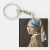 Mädchen mit Perlenohrring Schlüsselanhänger (Vorderseite)
