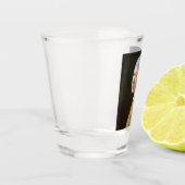 Mädchen mit Perlenohrring Schnapsglas (Links)