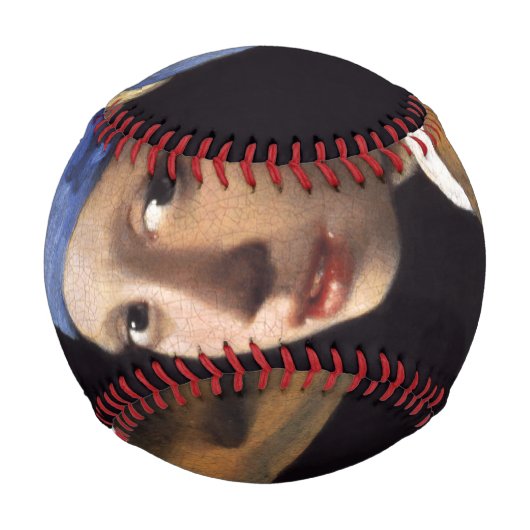 Mädchen mit Perlenohrring von Johannes Vermeer Baseball (Rückseite)