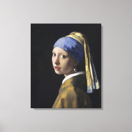 Mädchen mit Perlenohrring von Johannes Vermeer Leinwanddruck