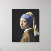 Mädchen mit Perlenohrring von Johannes Vermeer Leinwanddruck (Vorderseite)