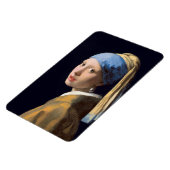Mädchen mit Perlenohrring von Johannes Vermeer Magnet (Linke Seite)