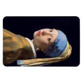 Mädchen mit Perlenohrring von Johannes Vermeer Magnet (Horizontal)