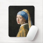 Mädchen mit Perlenohrring von Johannes Vermeer Mousepad (Mit Mouse)