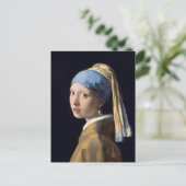 Mädchen mit Perlenohrring von Johannes Vermeer Pos Postkarte (Stehend Vorderseite)