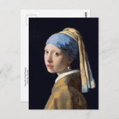 Mädchen mit Perlenohrring von Johannes Vermeer Pos Postkarte (Vorne/Hinten)