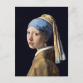 Mädchen mit Perlenohrring von Johannes Vermeer Pos Postkarte (Vorderseite)
