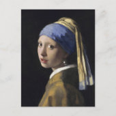 Mädchen mit Perlenohrring von Johannes Vermeer Postkarte (Vorderseite)