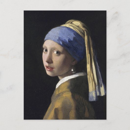 Mädchen mit Perlenohrring von Johannes Vermeer Postkarte (Vorderseite)