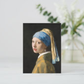 Mädchen mit Perlenohrring von Johannes Vermeer Postkarte (Stehend Vorderseite)