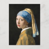 Mädchen mit Perlenohrring von Johannes Vermeer Postkarte (Vorderseite)
