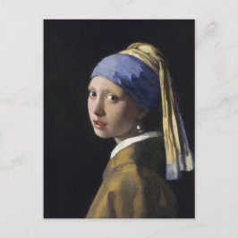 Mädchen mit Perlenohrring von Johannes Vermeer Postkarte