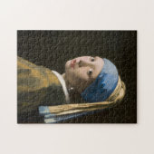 Mädchen mit Perlenohrring von Johannes Vermeer Puzzle (Horizontal)