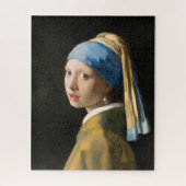 Mädchen mit Perlenohrring von Johannes Vermeer Puzzle (Vertikal)