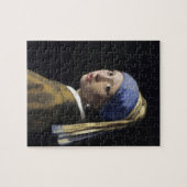 Mädchen mit Perlenohrring von Johannes Vermeer Puzzle (Horizontal)