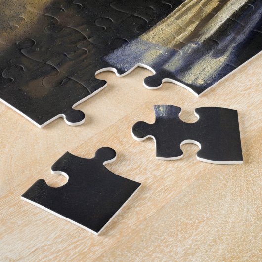 Mädchen mit Perlenohrring von Johannes Vermeer Puzzle (Seite)