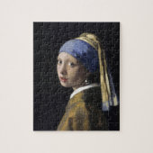 Mädchen mit Perlenohrring von Johannes Vermeer Puzzle (Vertikal)
