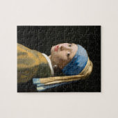 Mädchen mit Perlenohrring von Johannes Vermeer Puzzle (Horizontal)