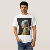 Mädchen mit Perlenohrring von Johannes Vermeer T-Shirt (Vorne ganz)