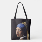 Mädchen mit Perlenohrring von Johannes Vermeer Tasche (Rückseite)