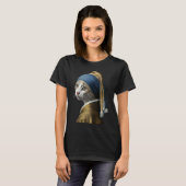 Mädchen mit Perlmuttkatze 1 T-Shirt (Vorne ganz)