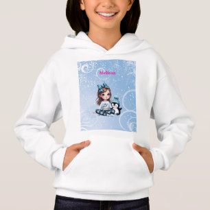 Mädchen mit personalisiertem Namen Hoodie