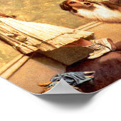 Mädchen mit Pet Sheltie: "Ein Spezialist Poster (Ecke)