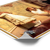 Mädchen mit Pet Sheltie Poster (Ecke)