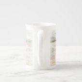 Mädchen mit Pferd am Strand Porzellantasse (Rückseite)