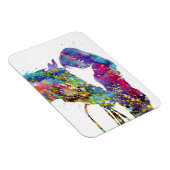 Mädchen mit Pferd farbenfroh Magnet (Rechte Seite)