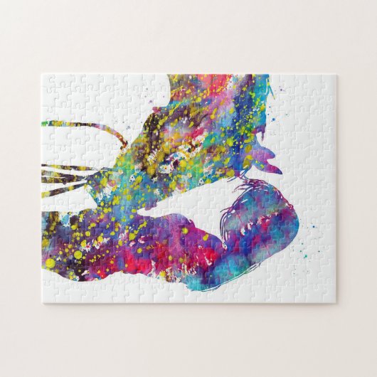 Mädchen mit Pferd farbenfroh Puzzle (Horizontal)