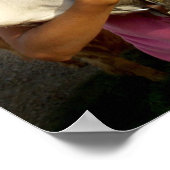 Mädchen mit Pferd Poster (Ecke)