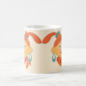 Mädchen mit Pferdeschwänzen Kaffeetasse (Mittel)