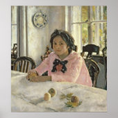 Mädchen mit Pfirsichen, 1887 Poster (Vorne)