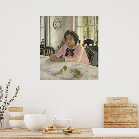 Mädchen mit Pfirsichen, 1887 Poster (Küche)