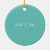 Mädchen mit Pflanze vermitteln Keramik Ornament (Hinten)