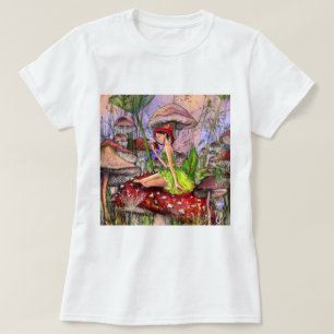 Mädchen mit Pilzen T-Shirt