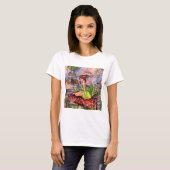 Mädchen mit Pilzen T-Shirt (Vorne ganz)