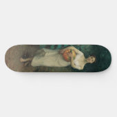 Mädchen mit Pumpkin Zonaro 1889 Skateboard (Horizontal)
