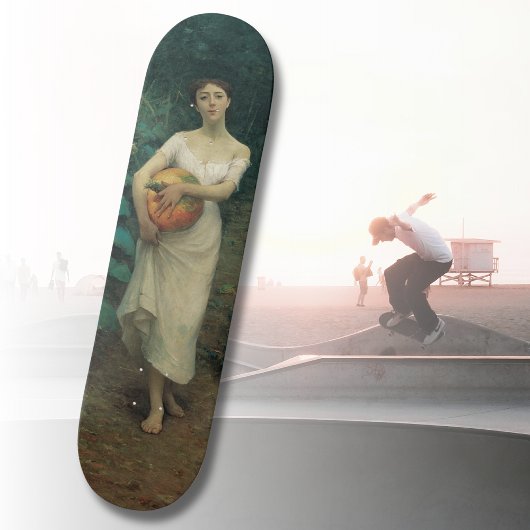 Mädchen mit Pumpkin Zonaro 1889 Skateboard