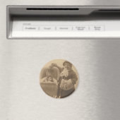 Mädchen mit Puppe Magnet (In Situ (Geschirrspüler))