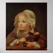 Mädchen mit Puppe Poster (Vorne)