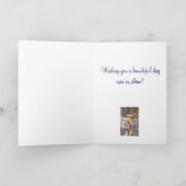 Mädchen mit Regenschirm Karte (Innenseite)