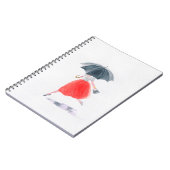 Mädchen mit Regenschirm. Modellierung.  Notizblock (Linke Seite)