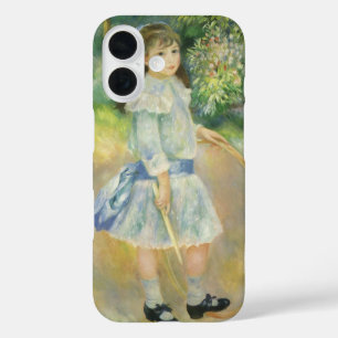 Mädchen mit Reifen von Pierre Renoir, Vintage Fine iPhone 16 Hülle