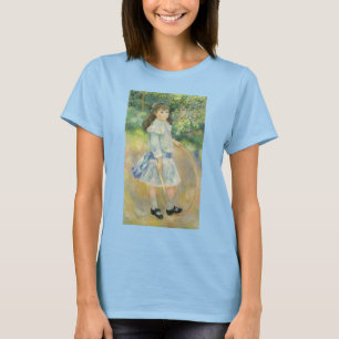 Mädchen mit Reifen von Pierre Renoir, Vintage Fine T-Shirt