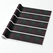 Mädchen mit Ringelblumen-Afro-Puffs Geschenkpapier (Ungerollt)